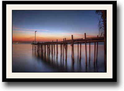 

Wooden dock Fine Art Print(10 inch X 14 inch, Framed)