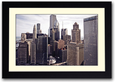 

Skyscrapers in Chicago Fine Art Print(14 inch X 20 inch, Framed)