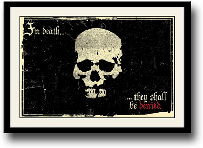 

Death Skull art Fine Art Print(10 inch X 14 inch, Framed)