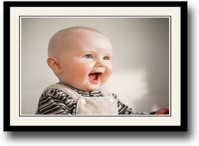 

Cute baby smiling look Fine Art Print(10 inch X 14 inch, Framed)