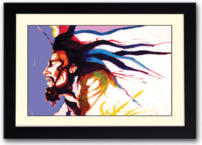

Bob Marley Painting Fine Art Print(14 inch X 20 inch, Framed)