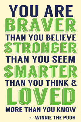 

ESP Creation You Are Brave 12x18 Inch Paper Poster Paper Print(18 inch X 12 inch, Rolled)