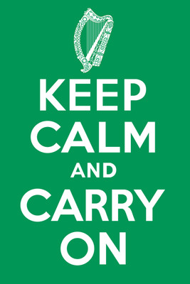 

Oshi - Keep Calm and Carry On Paper Print(18 inch X 12 inch, Streched)