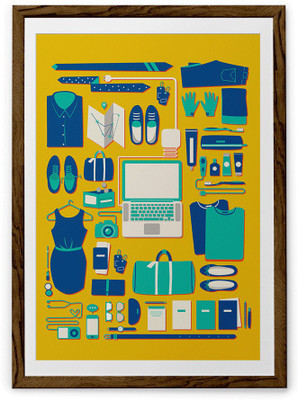 Travel Fine Art Print(36 inch X 24 inch, Framed)