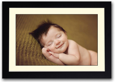 

Cute Little Sleeping Baby Image Fine Art Print(14 inch X 20 inch, Framed)