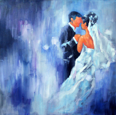 

Dance of Love Painting - Medium Size Ready To Frame Rolled Digital Art Print On Photographic Paper(18 inch X 18 inch, Rolled)