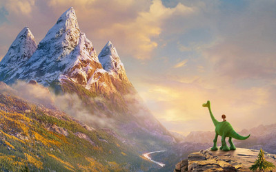 

Royalpixels good dinosaur mountain view Photographic Paper(13 inch X 19 inch)