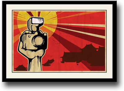 

Sun and Camera Digital Art Fine Art Print(10 inch X 14 inch, Framed)
