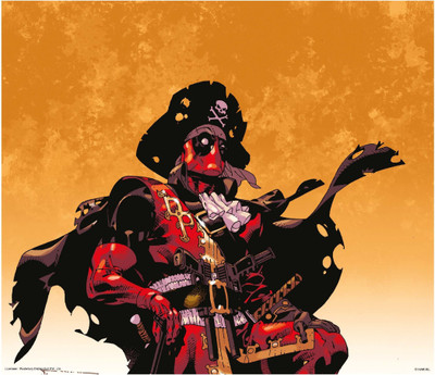 

Deadpool pirate (Officially Licensed) poster Paper Print(36 inch X 24 inch, Rolled)