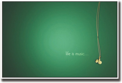 

Life is Music Fine Art Print(12 inch X 18 inch, Rolled)