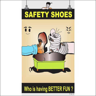 Spooky Poster-Safety Shoes Paper Print(26 inch X 14.22 inch) available at flipkart for Rs.288
