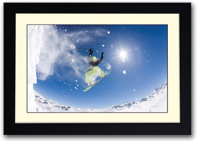 

Snowboarding Fine Art Print(14 inch X 20 inch, Framed)