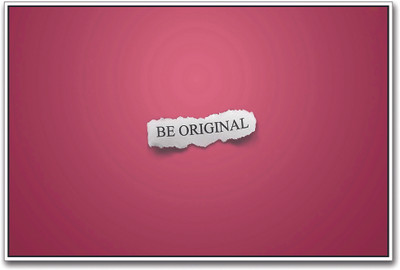 

Be Original Paper Print(12 inch X 18 inch)
