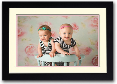 

Two Baby Girls Fine Art Print(14 inch X 20 inch, Framed)