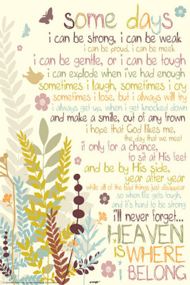 

bCreative Some Days Poster Paper Print(18 inch X 12 inch, Rolled)