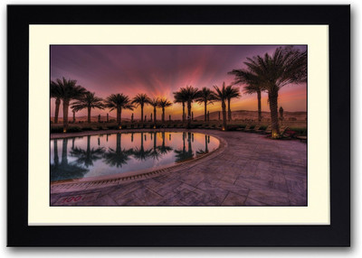 

Swimming Pool & Beautiful Sky Fine Art Print(14 inch X 20 inch, Framed)