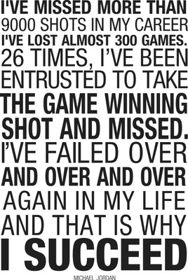 

Michael Jordan - I Succeed Paper Print(24 inch X 16 inch)