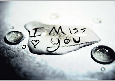 Posterhouzz I Miss You Paper Print(12 inch X 18 inch, Rolled)