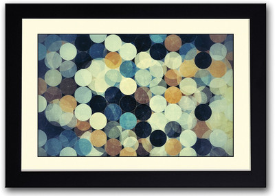 

Abstract Colored Circles Fine Art Print(14 inch X 20 inch, Framed)
