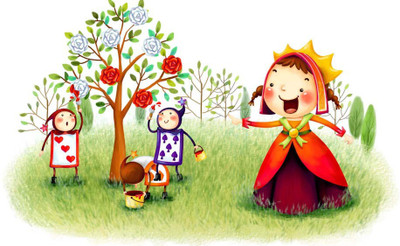 

Art For Kids Room Décor - Picture Story - Children In The Garden - Medium Size Rolled Digital Art Print On Photographic Paper(24 inch X 12 inch, Rolled)