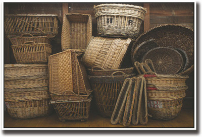 

Bamboo baskets photography Fine Art Print(12 inch X 18 inch, Rolled)