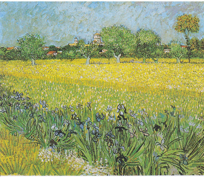 

Old Masters Collection - View Of Arles With Irises By Vincent Van Gogh - Ready To Frame Rolled Digital Art Print On Photographic Paper(24 inch X 18 inch, Rolled)