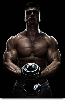 The Iron Dumbbell Paper Print(18 inch X 12 inch, Stacked)