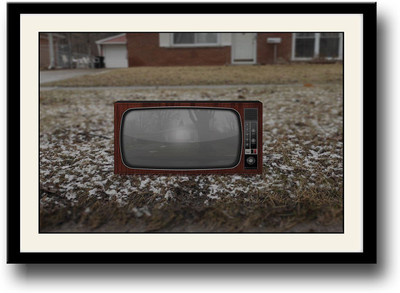 

Vintage Television Fine Art Print(10 inch X 14 inch, Framed)