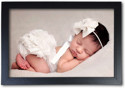 

Cute Sleeping Girl Poster with Frame Paper Print(14 inch X 20 inch, Streched)