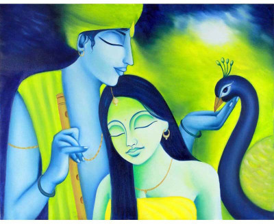 

Tallenge - Radha Krishna Painting - A3 Size Premium Quality Rolled Poster Paper Print(16.5 inch X 11.7 inch, Rolled)