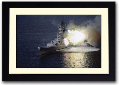 

Battle Ship Fine Art Print(14 inch X 20 inch, Framed)