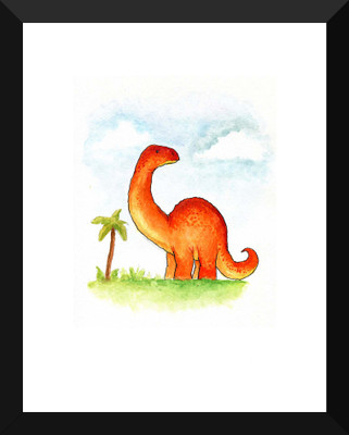 

Tallenge Art For Kids - Diplodocus Dinosaur - Premium Quality A3 Size Framed Poster Paper Print(17 inch X 12 inch, Framed)