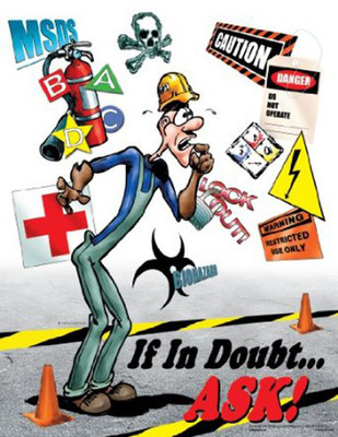 

SAFETY WARNING WALLPAPER ON FINE ART PAPER Fine Art Print(19 inch X 13 inch, Rolled)