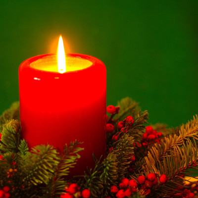 

Red and Green Candle - Medium Size Ready To Frame Rolled Digital Art Print On Photographic Paper(18 inch X 18 inch, Rolled)