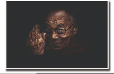 

Posterhouzz Dalai lama peace Fine Art Print(12 inch X 18 inch, Rolled)