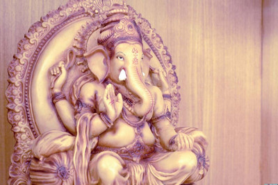 

Divine Ganesh Blessings Paper Print(18 inch X 12 inch, Rolled)