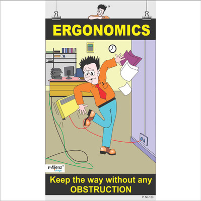 

Office Safety Poster-Ergonomics Paper Print(26 inch X 14.22 inch, Rolled)
