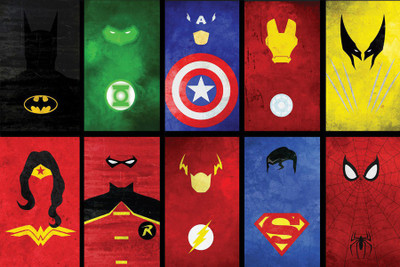 

TMS SUPER HERO MARK Paper Print(12 inch X 18 inch, Rolled)