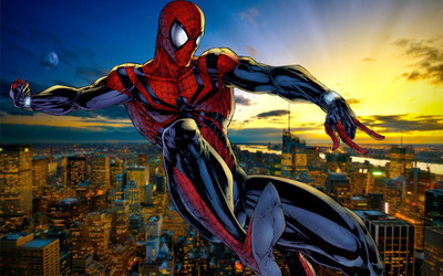 

SPIDERMAN COMIC WALLPAPER ON FINE ART HD PICTURE Fine Art Print(19 inch X 13 inch, Rolled)