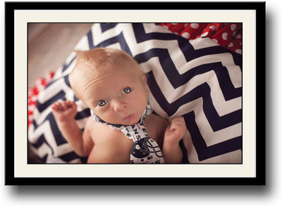 

Baby with tie looking Fine Art Print(10 inch X 14 inch, Framed)