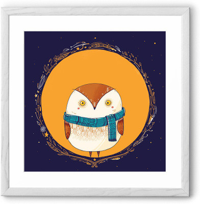 

Circle Owl Fine Art Print(24 inch X 24 inch, Framed)