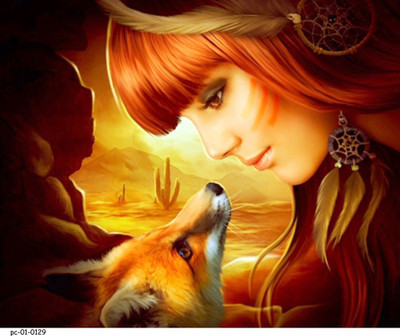 

Posterhouzz Poster - Girl In Forest 71 Fine Art Print(18 inch X 12 inch, Rolled)