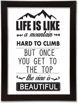 

Quotes Themed Framed Poster. Photographic Paper(17.5 inch X 13.5 inch, Box Packing)