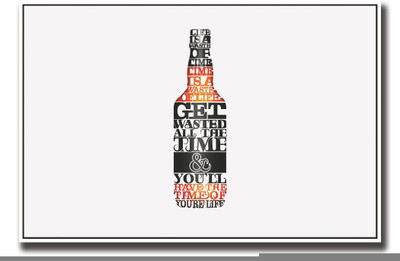

Posterhouzz Beer Typography Fine Art Print(12 inch X 18 inch, Rolled)