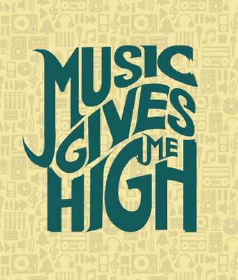 

Posterhouzz Music Gives Me High Poster Fine Art Print(18 inch X 12 inch, Rolled)