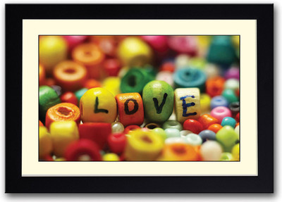 

Love Beads Fine Art Print(14 inch X 20 inch, Framed)