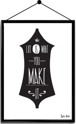 

Motivational quote framed posters Paper Print(16.5 inch X 13.7 inch, Framed)