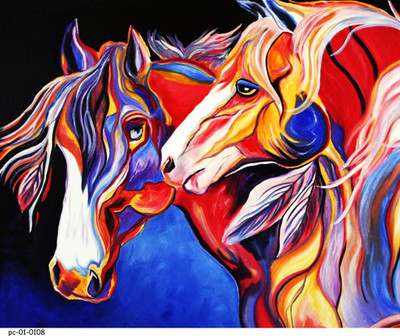 

Posterhouzz Poster - Horse Love 60 Fine Art Print(18 inch X 12 inch, Rolled)