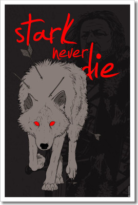 

Game of Thrones - Stark Never Die Paper Print(19 inch X 13 inch)