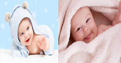 

Baby Poster Cute Smiling New Born Kid Infant Child Wall Decor – 2 Pcs Combo Photographic Paper(12 inch X 18 inch)